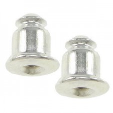 Ear nut Bullet Silver